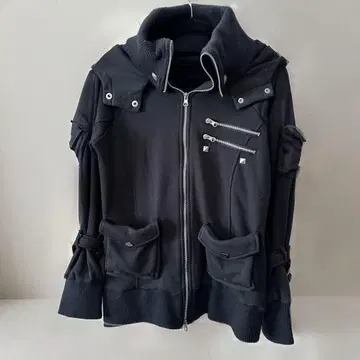 라이더스풍 후드티 블랙