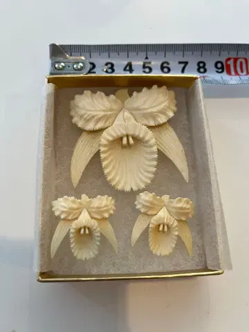 카사블랑카 브로치 & 귀걸이 세트