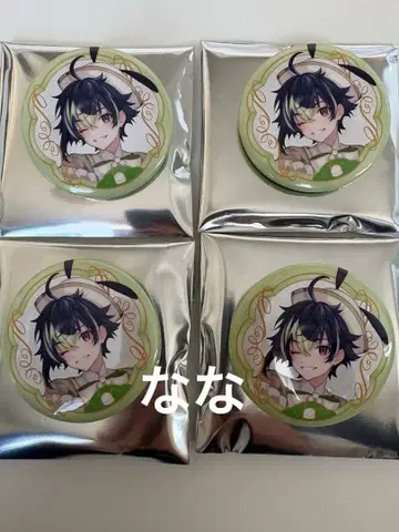 니지산지 산리오 랜덤 키라키라 캔뱃지 이나미 라이 4개 세트