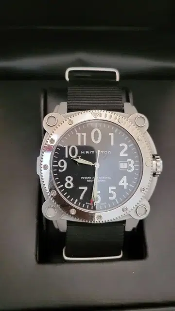 HAMILTON 비로우제로 자동 와인딩 시계 200m 방수 벨트 3개