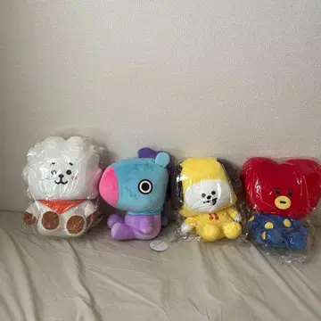 BT21 베이직 봉제 인형 L 4개 세트