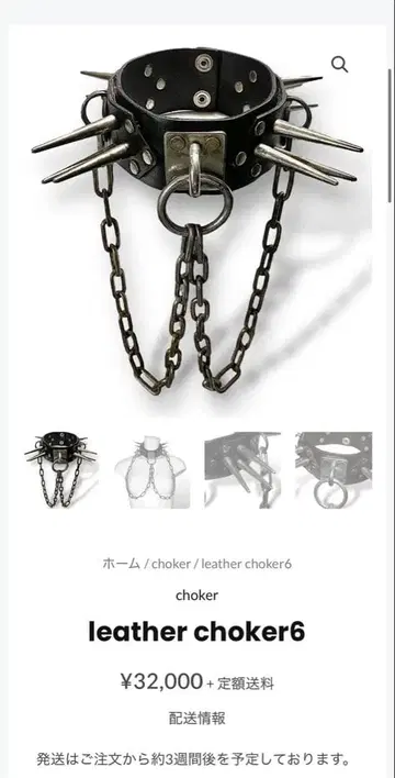 GINZI 레더 초커 6