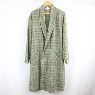 60s~70s 빈티지 B.V.D. 프리넬 체크 가운 코트