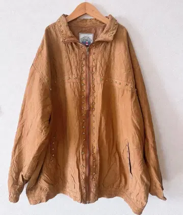 실크 골드 비즈 블루종 구제 의류