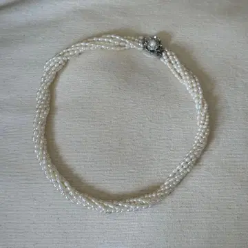 담수 펄 6연 목걸이