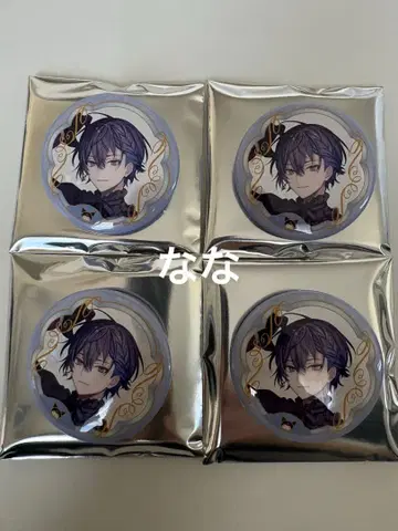 니지산지 산리오 랜덤 반짝반짝 캔뱃지 코야나기 로우 4개 세트