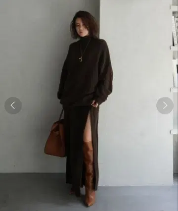 ETRE TOKYO 야크 터틀 니트 풀오버