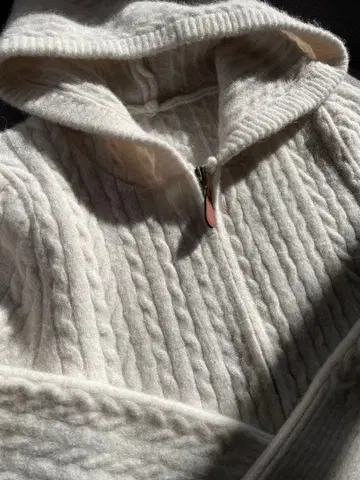 니트 가디건 스웨터 니트 후드티