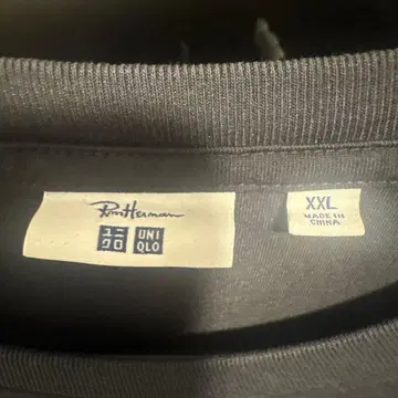 UNIQLO Ron Herman 블랙 T셔츠 XXL