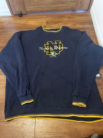 미국제 노트르담 대학 Notre Dame 트레이닝복 네이비