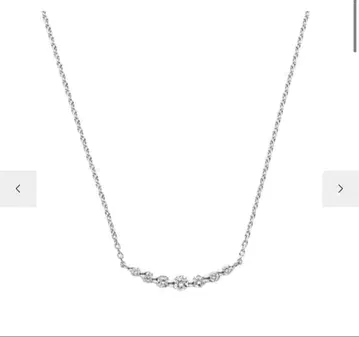 반돔 아오야마 뤼르 0.17 플라티나 다이아몬드 목걸이