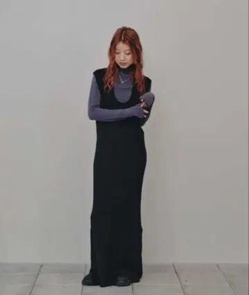 TODAYFUL U넥 니트 드레스 블랙