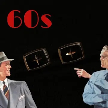 빈티지 넥타이 커프스 아토믹 60s 로카빌리 남성용 레트로