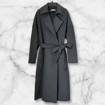 ARTISSTYLE 그레이 벨트 롱 코트