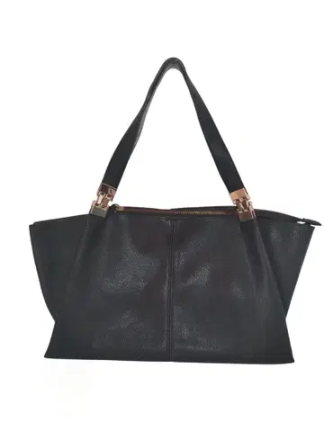 nouer 가죽 토트백 블랙