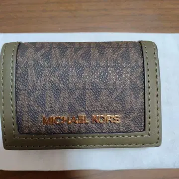 MICHAEL KORS 3단 폴더형 지갑 브라운/올리브