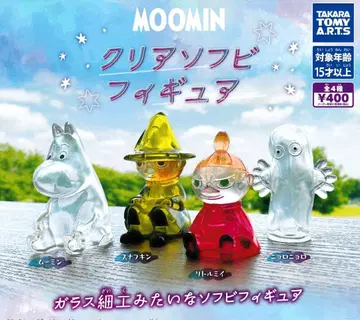 무민 클리어 소프트 비닐 피규어 컴프 세트