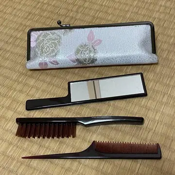 일본 의류 잡화 세트 미사용품 교토 빗 거울 브러쉬