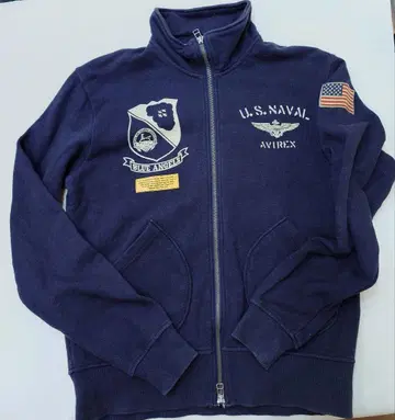 AVIREX Blue Angels 맨투맨 집업 트레이닝복