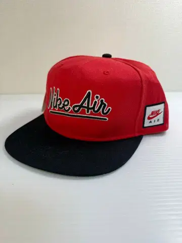 NIKE 나이키 Nike Air 로고 빨간색 블랙 남성용 캡 원사이즈