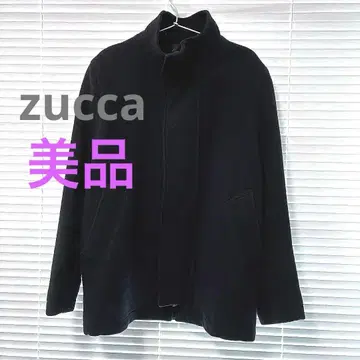 일본제 zucca [ S ] 울 자켓 블랙 하이넥