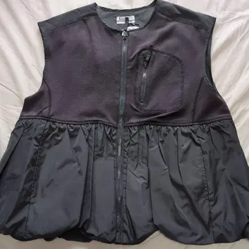 미사용 LASUD 다크 그레이 벌룬 베스트 야마다야