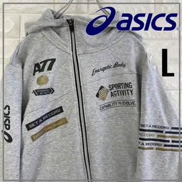 [ A77 ] asics 스포츠 활동 후드티 그레이 4419