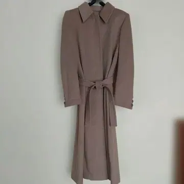 J.Tiktiner 베이지 캐시미어 롱 코트 40