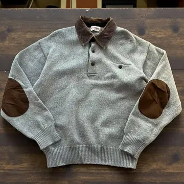 90's McGREGOR 맥그리거 엘보 패치 울 니트 스웨터 L