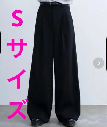 SINSS 투턱 와이드 스트레이트 스트라이프 슬랙스