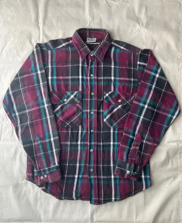 90s FIVE BROTHER 플란넬 셔츠 M 사이즈 긴팔 셔츠