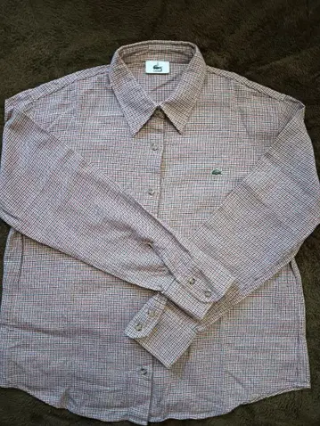Lacoste 체크 무늬 긴팔 셔츠