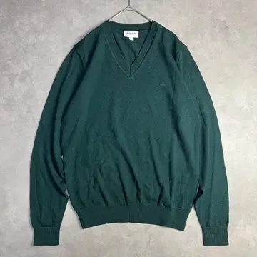 LACOSTE 라코스테 울 V넥 니트 워셔블 일본제 스웨터
