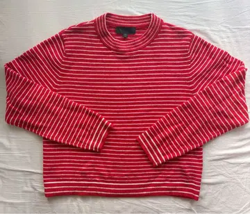 [ Zara ] 스트라이프 패턴 숏 니트 스웨터 size: L