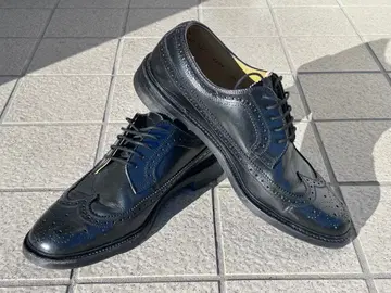 REGAL 블랙 드레스 슈즈 윙팁