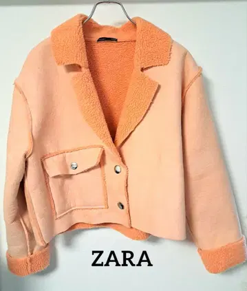 ZARA 오렌지 보아 재킷