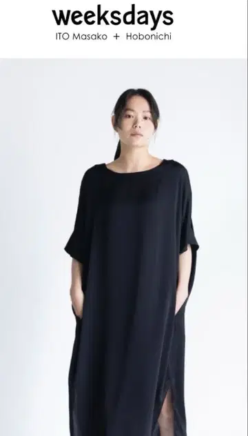 weeks days 실크 원피스 드레스 하세르프 블랙