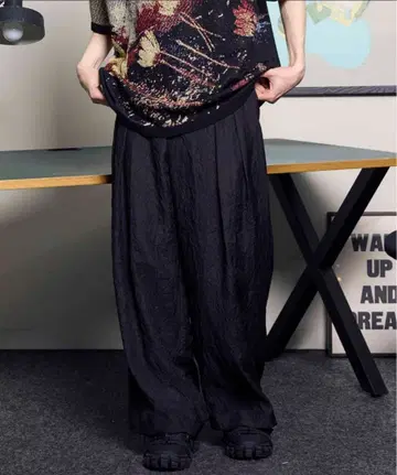 MAISON SPECIAL 프라임 와이드 투 턱 팬츠