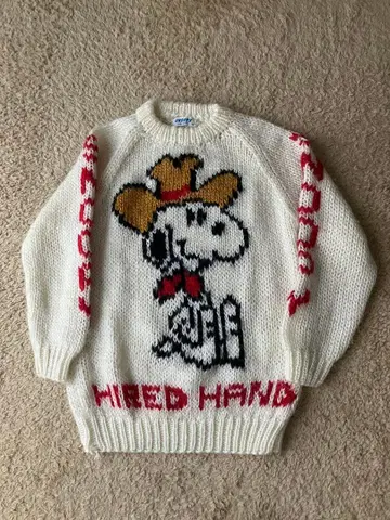스누피 니트 빈티지 스웨터 M 사이즈