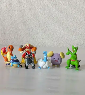 포켓몬 피규어 세트 7개 받침대 없음