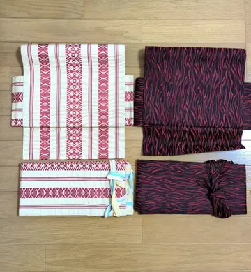 만들어진 오비 2개 세트 오태고 매듭 쇼와 레트로