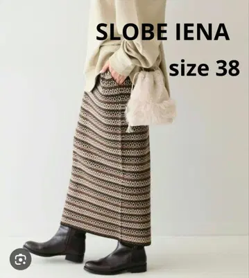 SLOBE IENA 더블 자카드 니트 스커트 가을/겨울 올 패턴