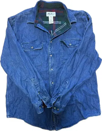 [ Eddie Bauer ] USA제 데님 셔츠 안감 플란넬