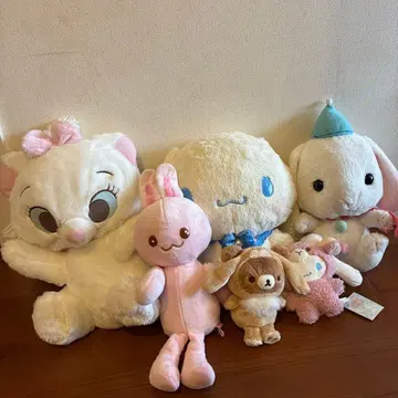 봉제 인형 6세트 디즈니 리락쿠마 시나모롤 마더 가든