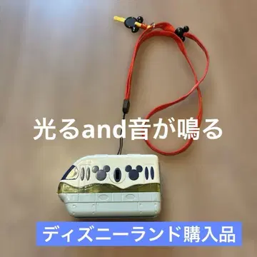 디즈니랜드 모노레일 미키 탑승 빛 소리가 나는 완구 스트랩