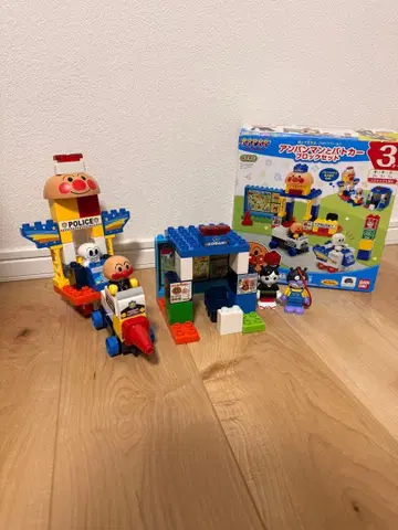 호빵맨 블록라보 호빵맨과 순찰차 블록 세트