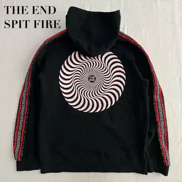 SPIT FIRE THE END 풀오버 후드티 소매 라인
