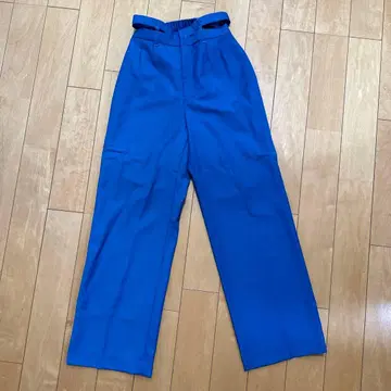 [Ameri vintage] 와이드 팬츠 블루 슬랙스 파랑