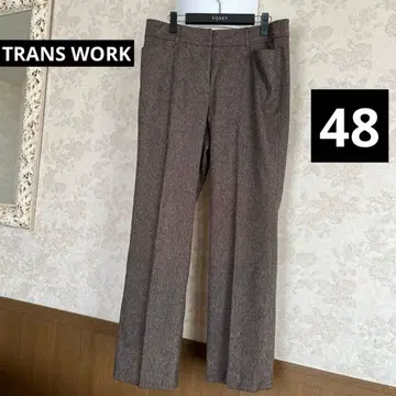 새상품급 빅 사이즈 48 트랜스워크 울 센터 프레스 팬츠