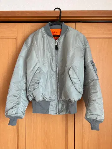데드스탁 90s ALPHA USA MA-1 실버 L 사이즈
